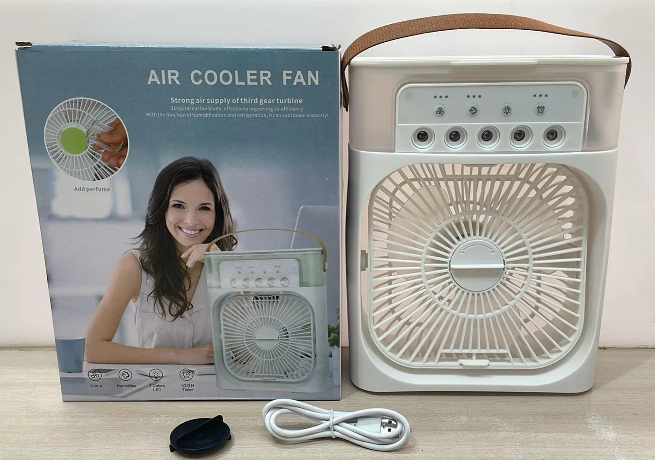 USB Mini Air Cooler Fan for Home & Office